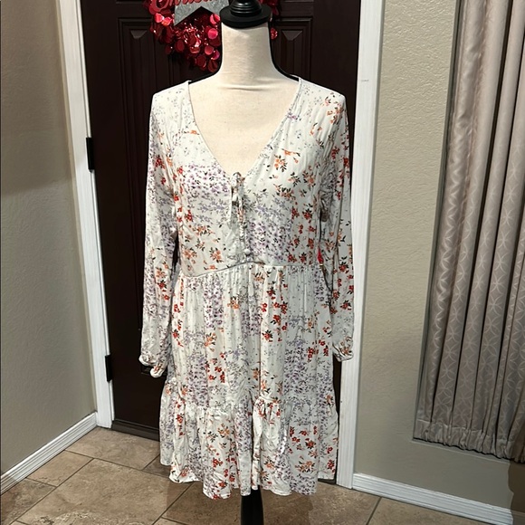 AE Boho Baby Doll Floral Dress - Picture 1 of 12